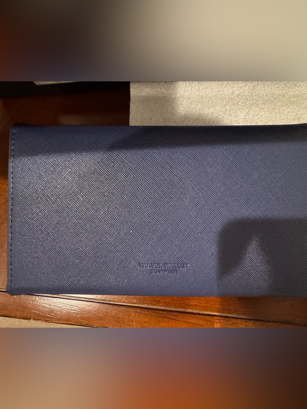 Navy Blue Travel Wallet